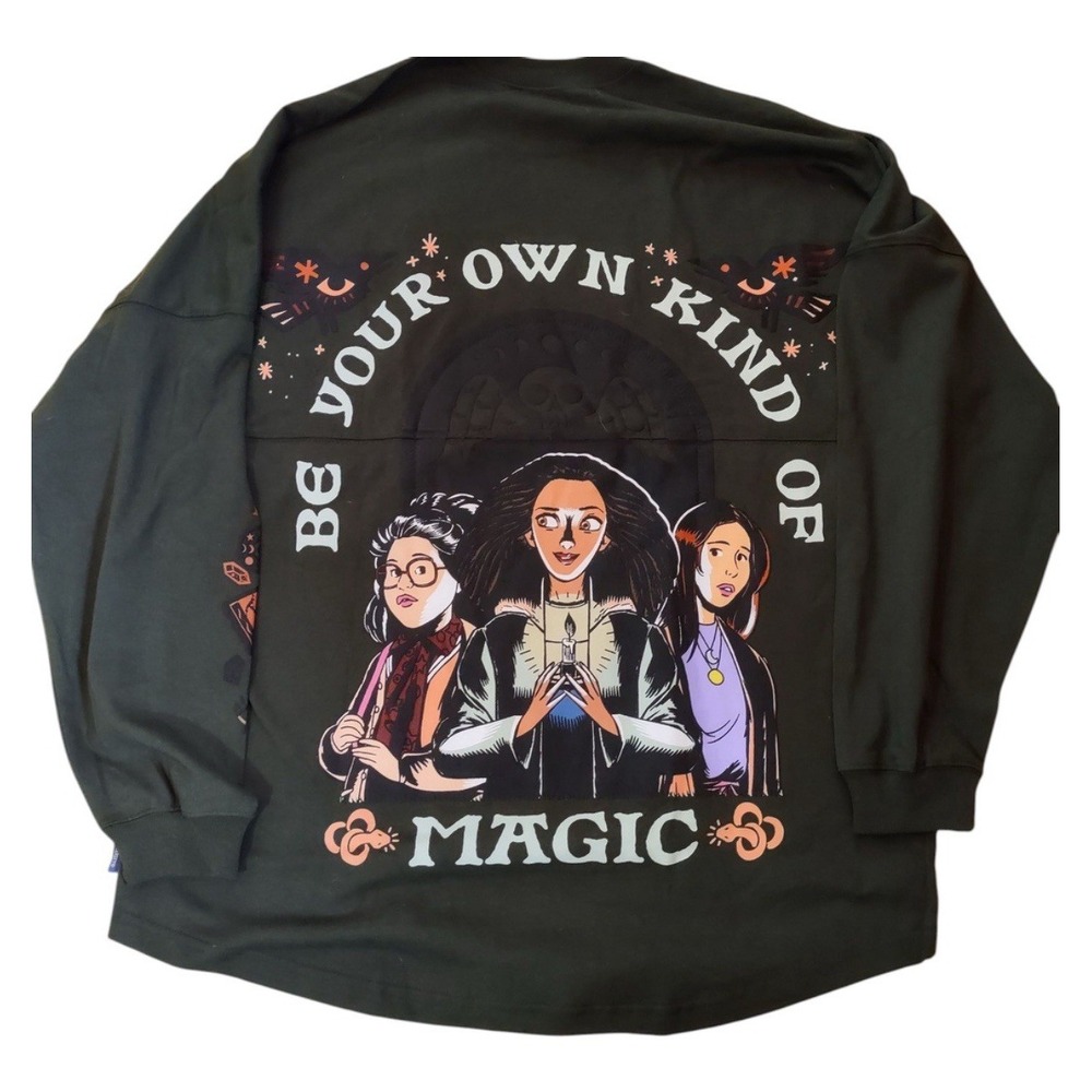 NEW Disney Hocus Pocus Spirit Jersey Own Kind Of Magic Graphics Heavy Sz Lg